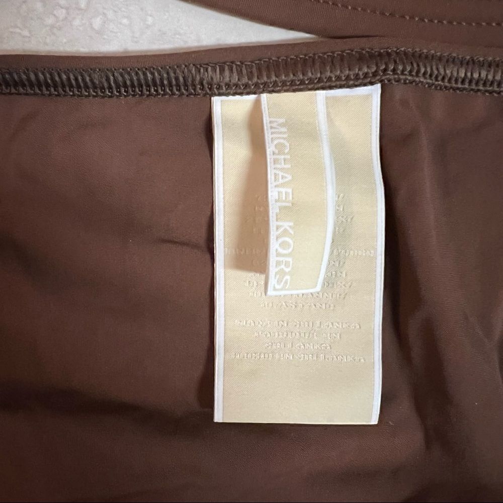 NWT vintage Michael Kors tankini size 12. Perfect condition. Color Bark. - Picture 7 of 7